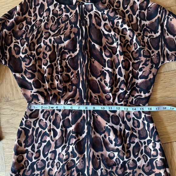 Aritzia Babaton Size 10 Samson Leopard Mini Shift Dress with Pockets - Picture 9 of 11